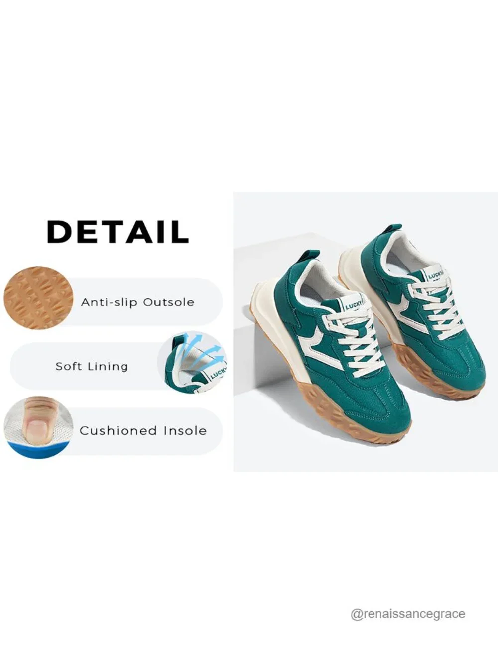 Women's Platform Retro Tennis Walking Sneakers - Breathable, Cushioned, Slip